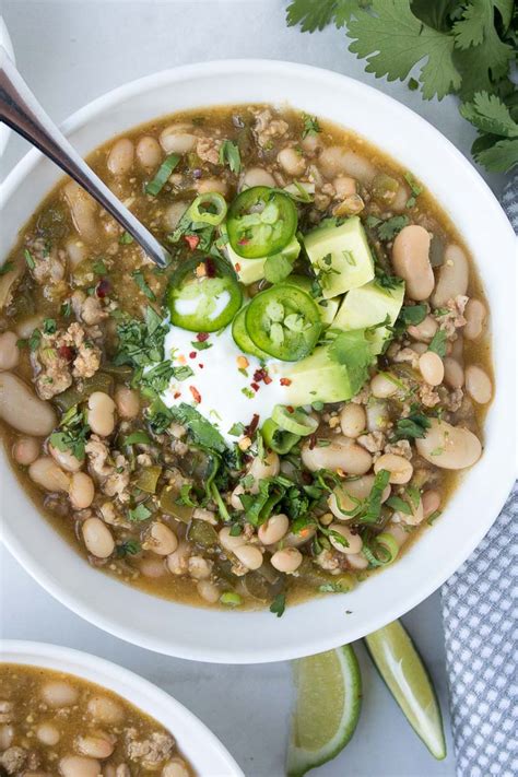 White Bean Turkey Chili Stephanie Kay Nutrition