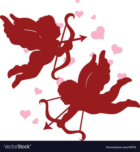 Valentines day cupid Royalty Free Vector Image