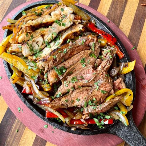 Fast And Easy Chicken And Steak Fajitas Grillin With Dad