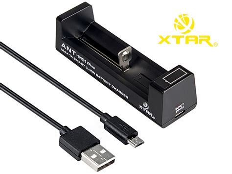 Xtar ANT MC1 Plus Charger For Li Ion Batteries 3 6V 3 7V Incl USB