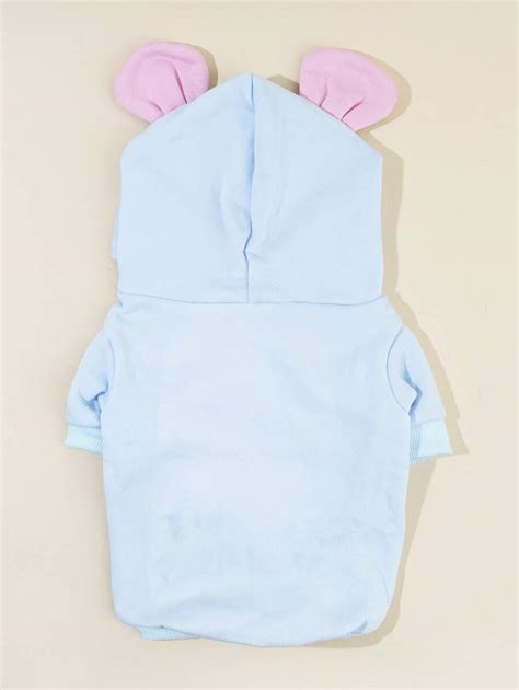PETSIN เสื้อฮู้ด สัตว์เลี้ยง หู หมี ออกแบบ | SHEIN TH