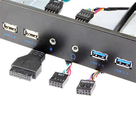 5,25 дюймов настольного ПК внутренняя Передняя Панель USB Hub 2 Порты ...