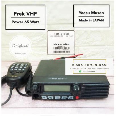 Jual Radio Rig Yaesu Ftm R Yaesu Ftm R Ftm R Original