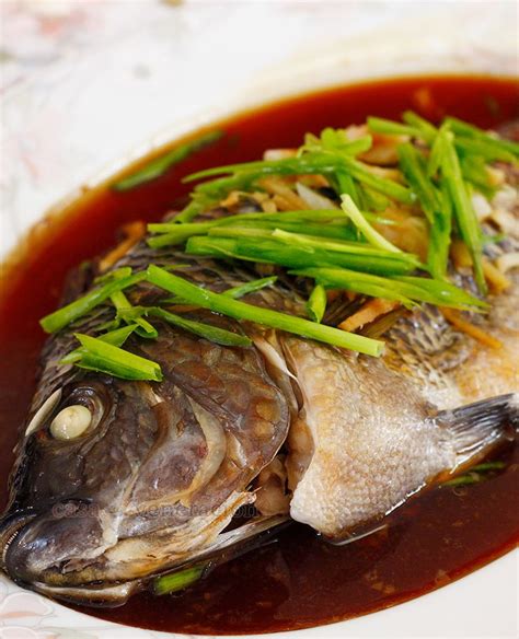 Steamed whole tilapia with ginger and soy sauce via @casaveneracion ...