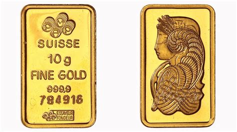 Швейцария. Золотой слиток. Proof. Золото. 0,3215 oz. 0,999. 10,0 г. В ...