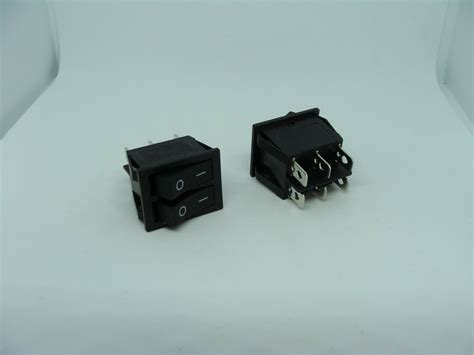 2x Lot Pack KCD6 15A 250V AC 20A 125V Rocker Boat Power Switch 6 Pins ...