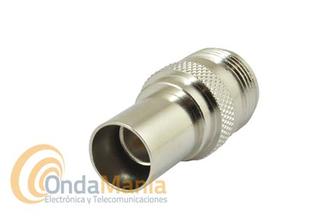 CONECTOR N HEMBRA AEREO PARA CRIMPAR EN CABLE RG 213 ONDAMANIA TU