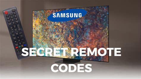 Unlock Hidden Features Samsung TV Secret Remote Codes Revealed YouTube