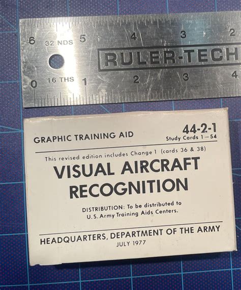 Rare And Authenic Army Vintage Aircraft Visual Identification Cards