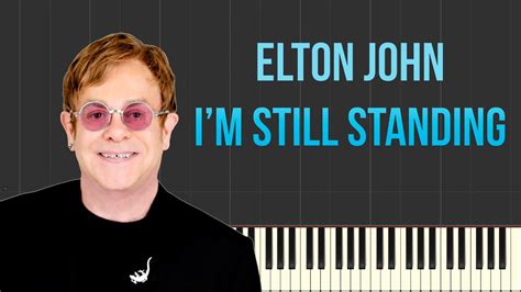 Elton John I M Still Standing Piano Tutorial Synthesia YouTube