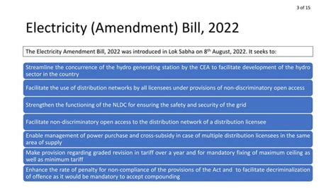 Electricity Act Amendment Bill 2022 Pptx