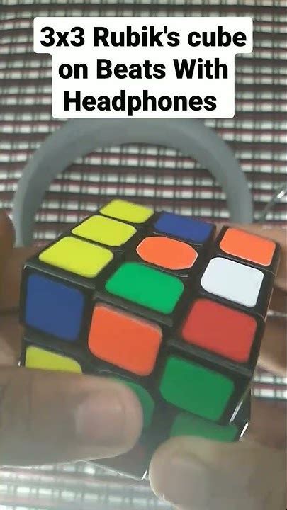 3x3 Rubiks Cube On Beats With Headphones Shorts Short Viral Trending Video Viralvideo