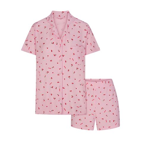 Soft Lounge Short Sleep Set Cherry Blossom Print