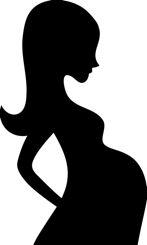 Pregnancy Clip Art Mother Child Silhouette Png Download 18903147