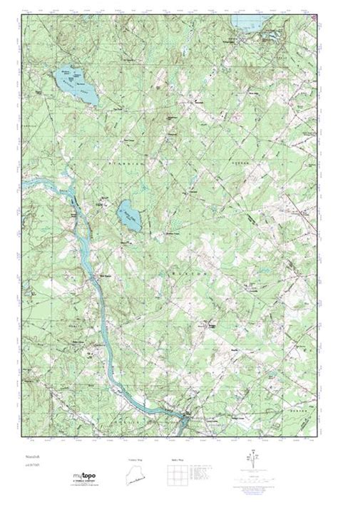 MyTopo Standish Maine USGS Quad Topo Map