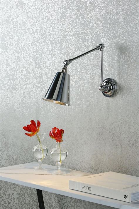 Hackney Handmade Swing Arm Wall Light Polished Chrome