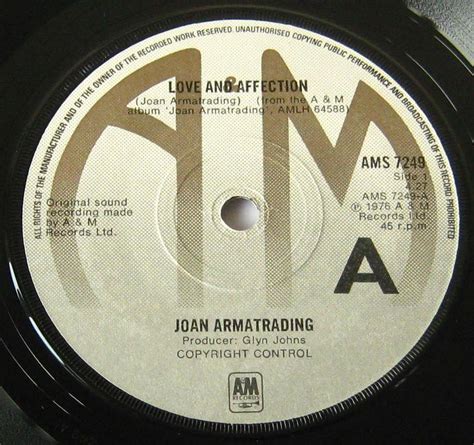 Joan Armatrading Love And Affection 7 vinyl single | Etsy