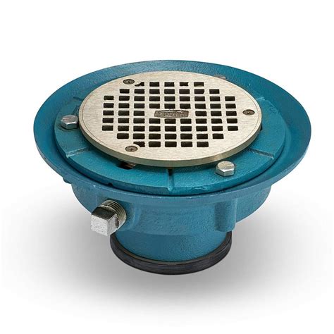 Zurn In Floor Drain Cast Iron Fd Po The Home Depot