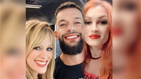 Finn Balor And Becky Lynch With Lillian Garcia Finnbalor Beckylynch