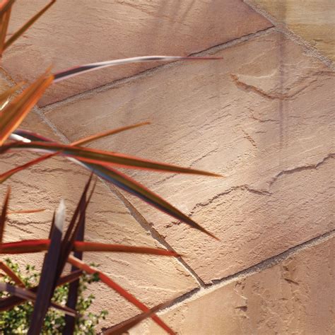 Sunset Buff Natural Sandstone Single Paving Slab L600mm W300mm