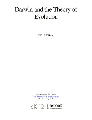 Fillable Online Darwin And The Theory Of Evolution Cloudfront Net Fax