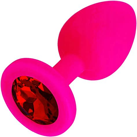 SILIKONOWY KOREK ANALNY Z KRYSZTAŁEM PLUG DO ANUSA SEX GADŻET EROTYCZNY