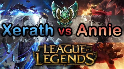 League Of Legends Xerath Vs Annie Platinum Season 5 Gameplay Youtube