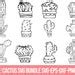 Cactus Pots Svg Bundle Succulents Svg Cactus Svg Potted Etsy