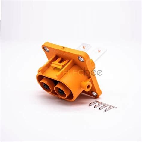 HVIL 2pin Right Angle Plastic Plug 200A 50mm² IP67 HVIL Series Connector