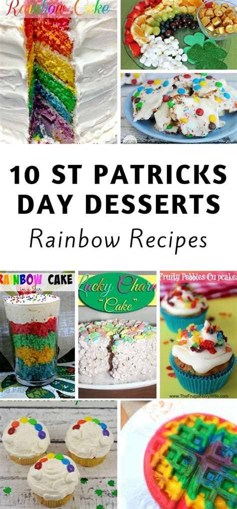 18 Rainbow St Patricks Day Dessert Recipes Rezepte