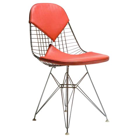 Charles Eames For Herman Miller DKR Wire Chair With Original Naugahyde Bikini At 1stDibs
