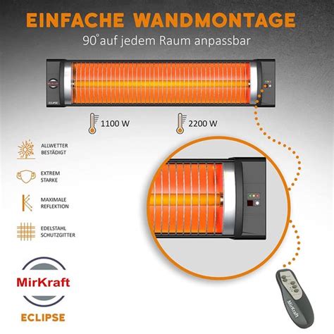 MirKraft Infrarood ECLIPSE Elektrische Verwarming 2200W