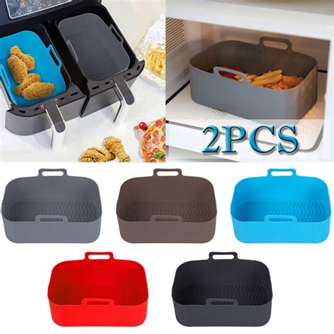 Kit Air Fryer Silicone Forma Recipiente De Silicone Forma Para