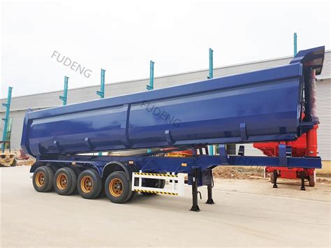 4 Axles U Shape 45cbm Dump Semi Trailer China Fudeng Trailer Supplier