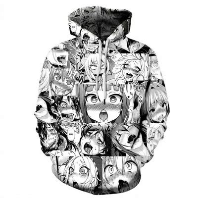 Hentai Ahegao Face Eye Rolling Bluza Z Kapturem Oficjalne Archiwum Allegro