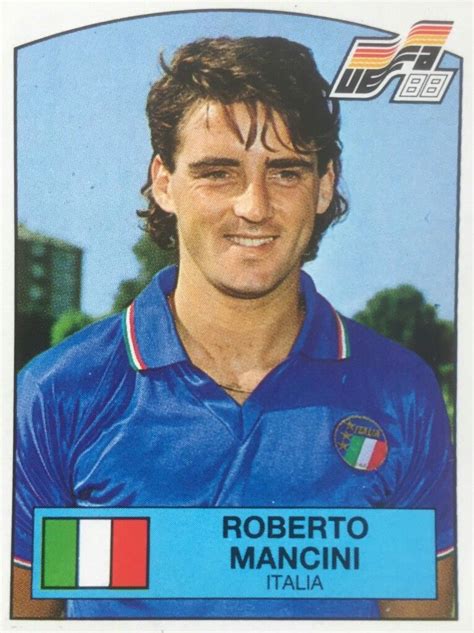 Roberto Mancini Of Italy Euro Card Euro Championship Sport Icon