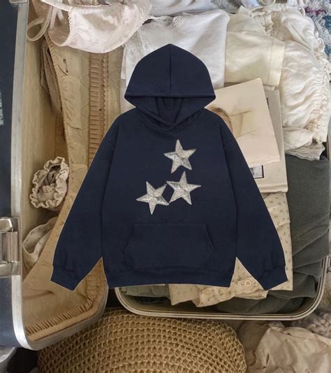 Navy Star Hoodie Cinnamongirltees