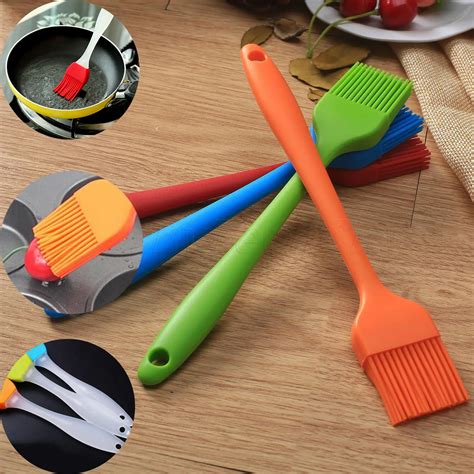 Silicone Colorful Brush Heat Resistant Barbecue Brush Silica Gel Bbq