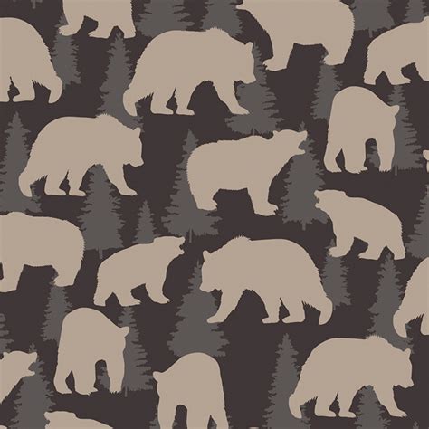 Great Outdoors Flannel Wild Bears By The 1 2 Metre Prairie Love Knits