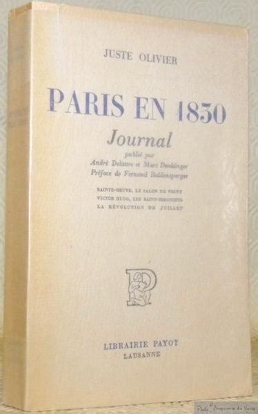 Paris en 1830 Journal publié par André Delattre et Marc Denkinger