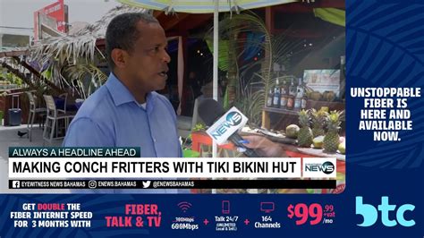 TRENDIN WITH TYLER Making Conch Fritters With Tiki Bikini Hut Eye Witness News
