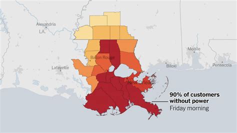 Map: Where Ida Has Left Louisiana and Mississippi Without Power - The ...