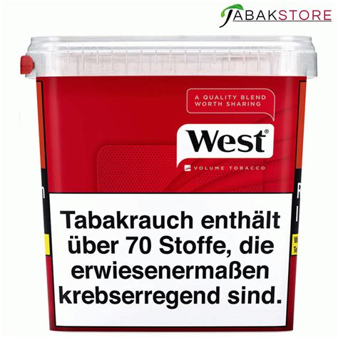 West Tabak Red 280g Eimer - Online kaufen und bestellen im Tabakstore