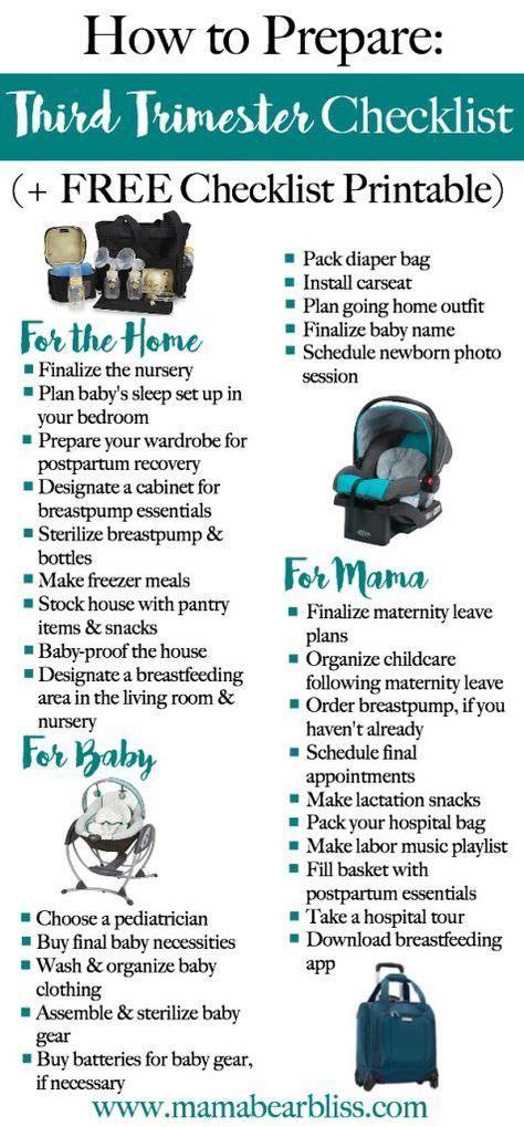 The third trimester checklist – Artofit