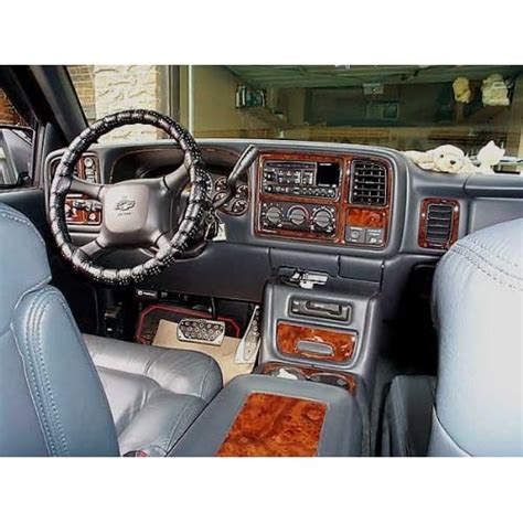 Chevrolet Chevy Silverado Interior Wood Dash Trim Kit Set 2003 2004 2005 2006