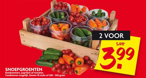 Snackkomkommer Cherry Tomaten Folder Aanbieding Bij Dekamarkt Details