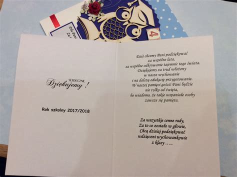 Podziękowania Dla Nauczyciela Na Koniec Roku