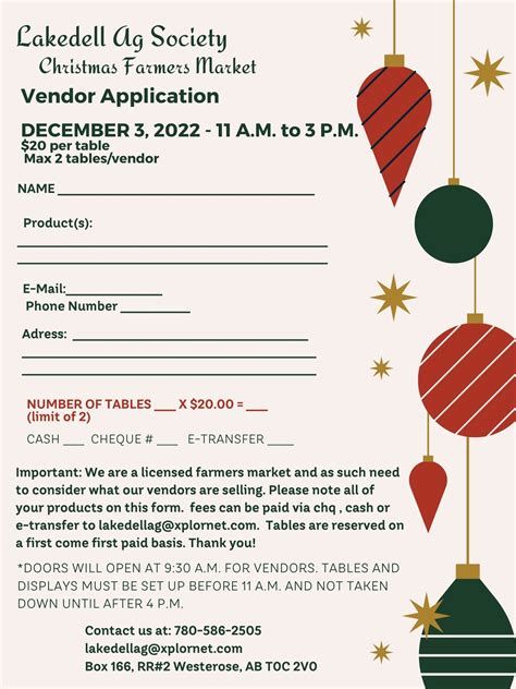 December 3 – Christmas Farmers Market