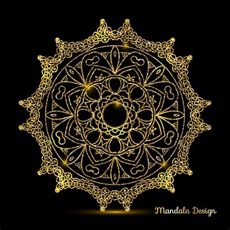 Dise O De Mandala De Oro Vector Gratis