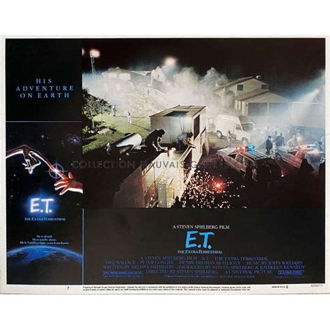 E T THE EXTRA TERRESTRIAL U S Lobby Card 11x14 In 1982 N7